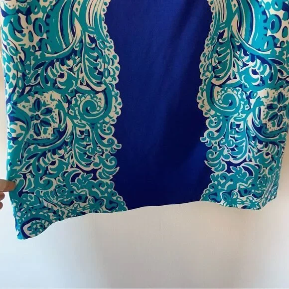 LILLY PULITZER Brilliant‎ Blue Moon Jellies Tiana Off The Shoulder Dress Medium - Picture 8 of 15